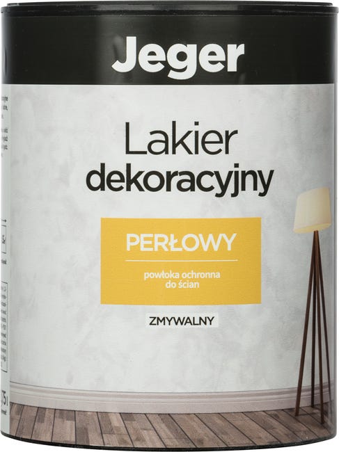 Lakier dekoracyjny PERŁOWY 0.75 l Zmywalny JEGER