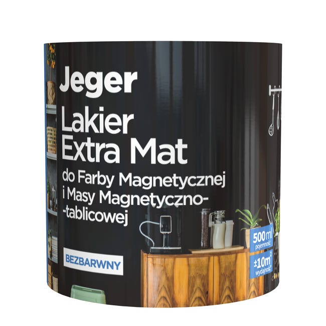 Lakier do farb tablicowych i magnetycznych 0.5 l matowy Jeger
