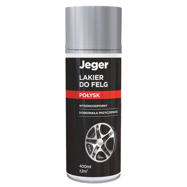 Lakier do felg w sprayu 0.4 l srebrny połysk Jeger