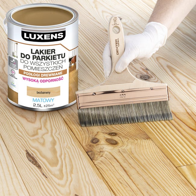 Lakier do parkietu 0.75 l Bezbarwny Mat Luxens