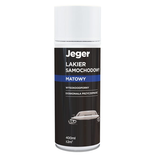 Lakier samochodowy w sprayu 0.4 l biały matowy Jeger