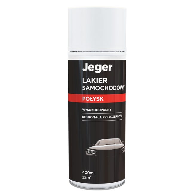 Lakier samochodowy w sprayu 0.4 l biały połysk Jeger