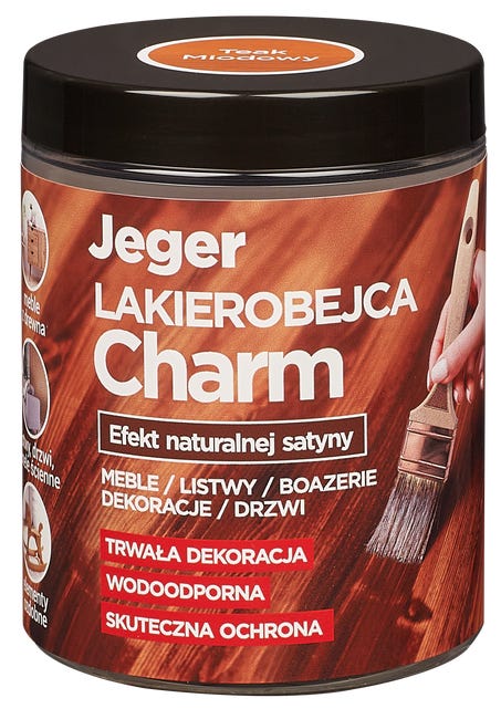 Lakierobejca Charm 0.2 l Teak miodowy Jeger