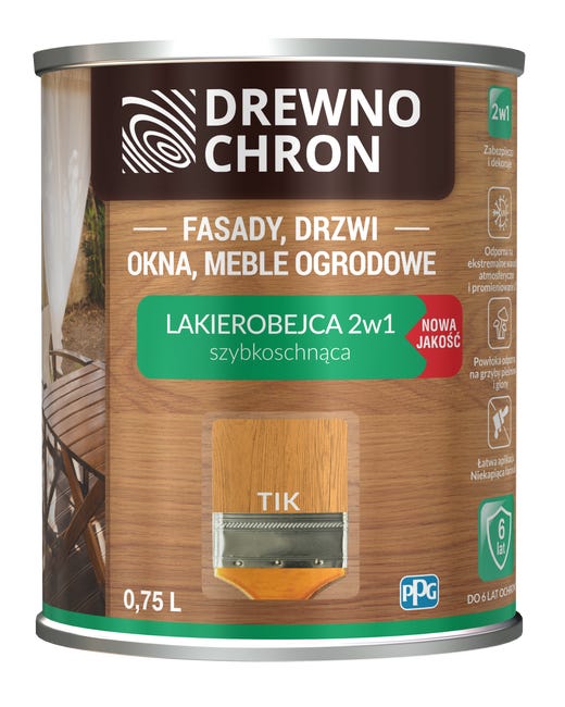 Lakierobejca Ochronno-dekoracyjna 0.75 l Teak Drewnochron