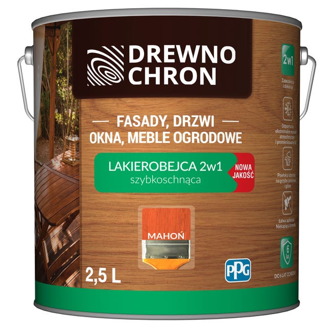 Lakierobejca Ochronno-dekoracyjna 2.5 l Mahoń Drewnochron