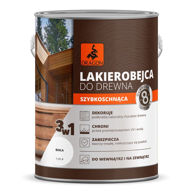 Lakierobejca Szybkoschnąca 0.2 l Biały Dragon