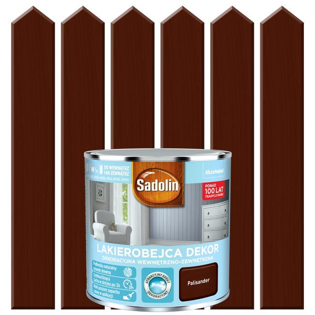Lakierobejca do drewna DEKOR 0.25 l Palisander SADOLIN