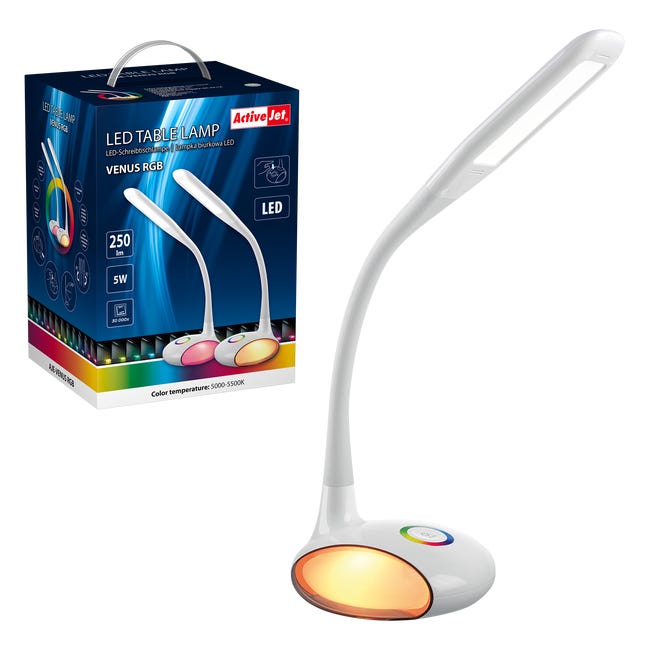 Lampa biurkowa Venus biała LED Activejet