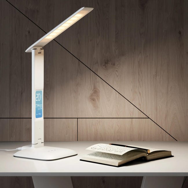 Lampa biurkowa biała 820 lm LED Inspire