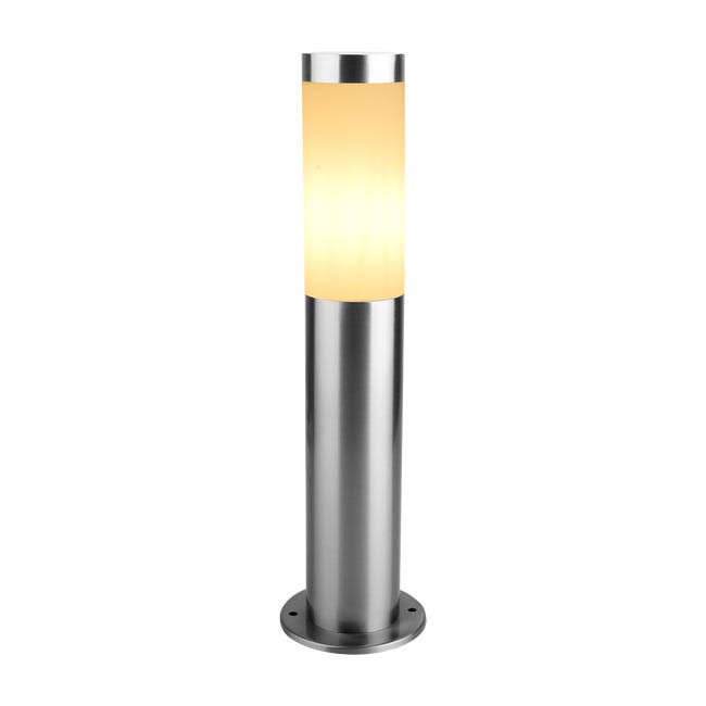 Lampa ogrodowa słupek Bergen srebrny E27 45 cm IP44 LED Inspire