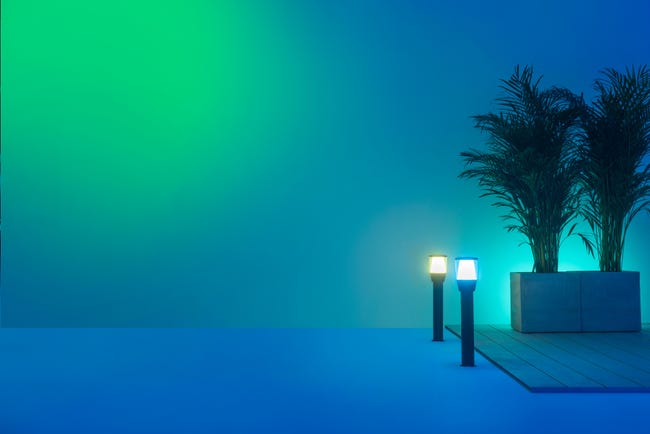 Lampa ogrodowa słupek Elpas RGBW 55 cm Exten Wiz