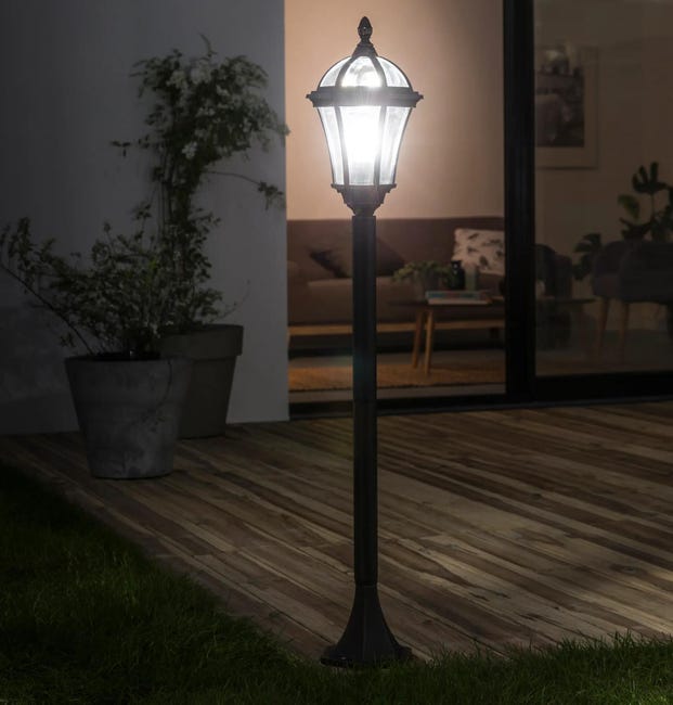 Lampa ogrodowa słupek Jaipur szary IP44 111 cm E27 Inspire