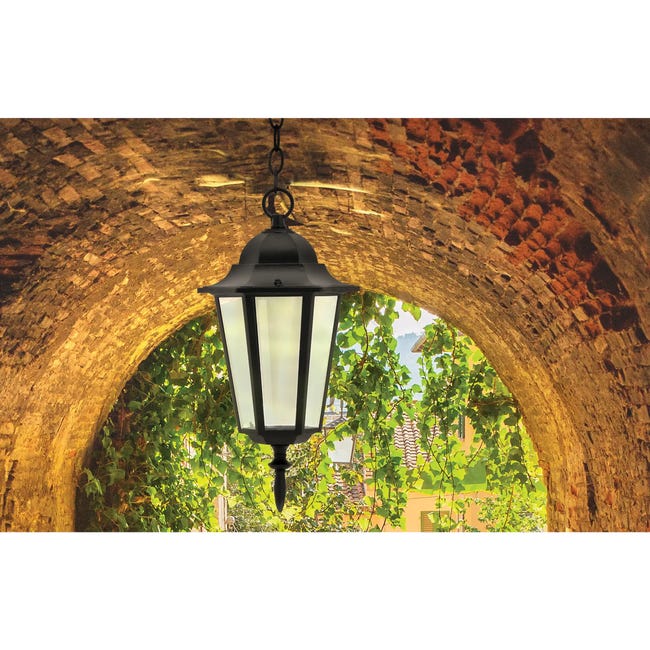 Lampa ogrodowa wisząca LIGURIA IP43 czarna E27 POLUX