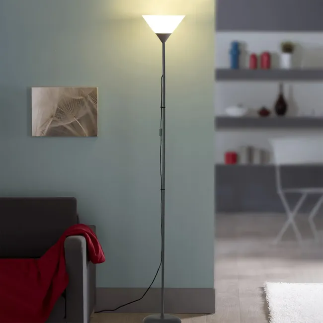 Lampa podłogowa Basic czarna E27