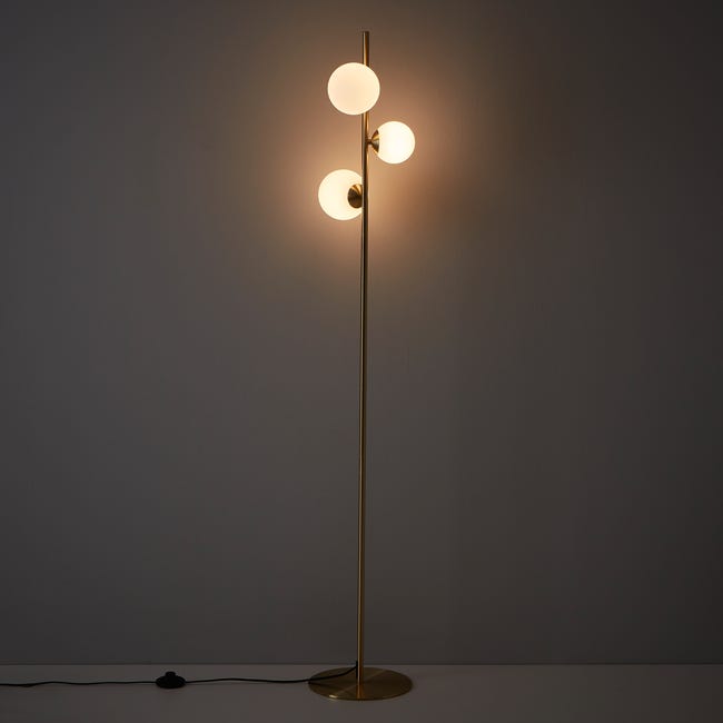 Lampa podłogowa Callas mosiądz 3 x G9 Inspire