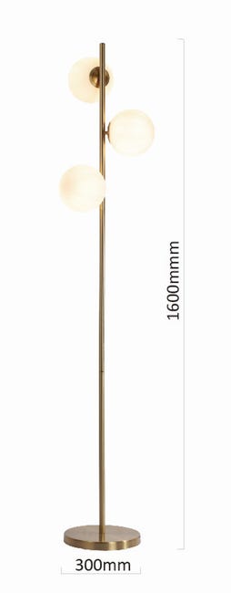 Lampa podłogowa Dorado czarna 3 x E14 Light Prestige