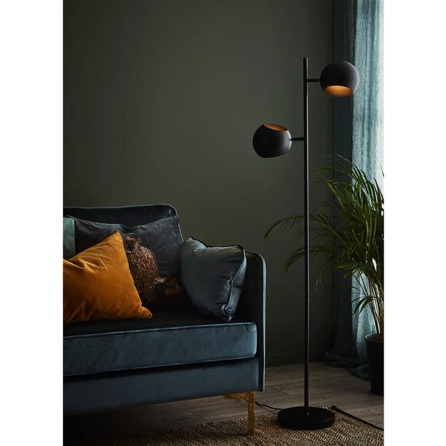 Lampa podłogowa Edgar czarna 2 x E14 Markslojd
