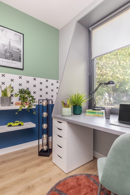 Lampa podłogowa Eldrick czarna 5 x E27 Inspire