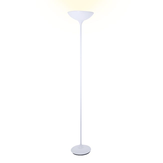 Lampa podłogowa Galata biała 2 x E27 Inspire