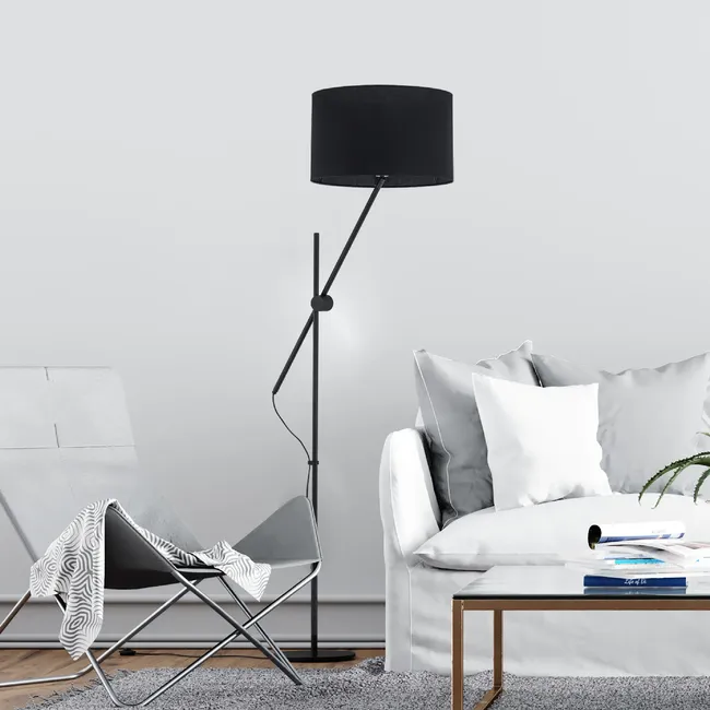 Lampa podłogowa LORA czarna E27 ALFA