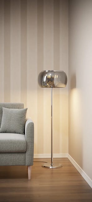 Lampa podłogowa ROMEO srebrna G9 IL MIO