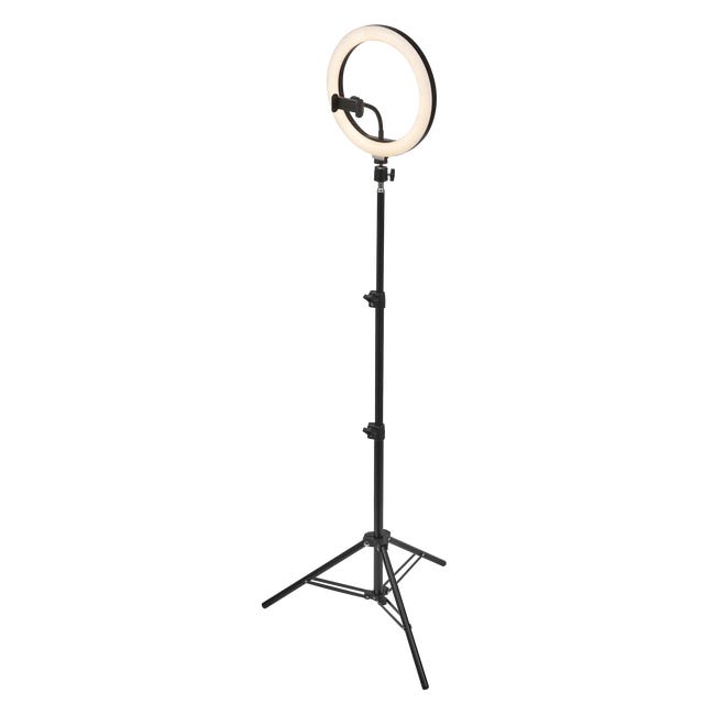 Lampa podłogowa Ring do selfie czarna LED Ledvance