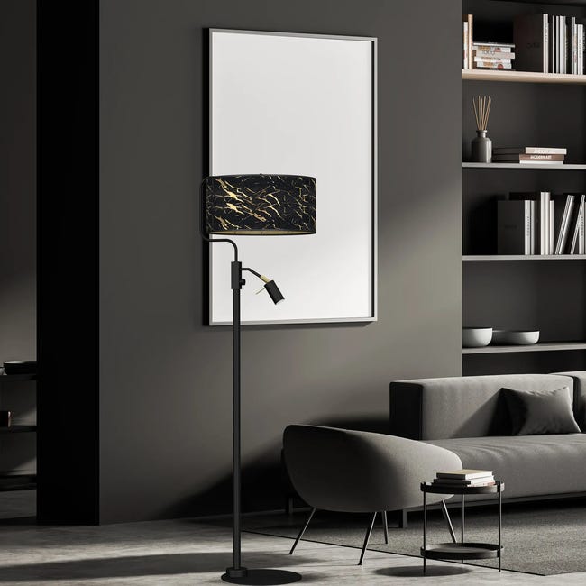 Lampa podłogowa Senso czarna E27 GU10 Milagro