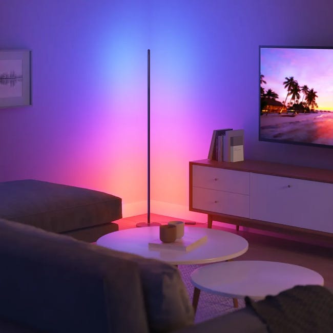 Lampa podłogowa Smart Corner czarna RGBICW Govee
