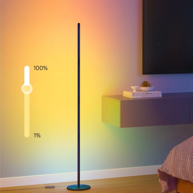 Lampa podłogowa Smart Corner czarna RGBICW Govee