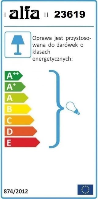 Lampa podłogowa TANGO biała 3 x E27 ALFA