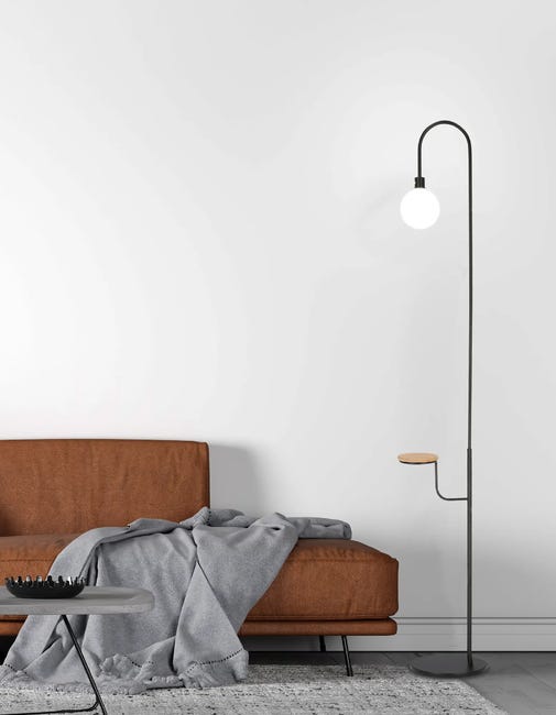 Lampa podłogowa Vanity czarna G9 Candellux