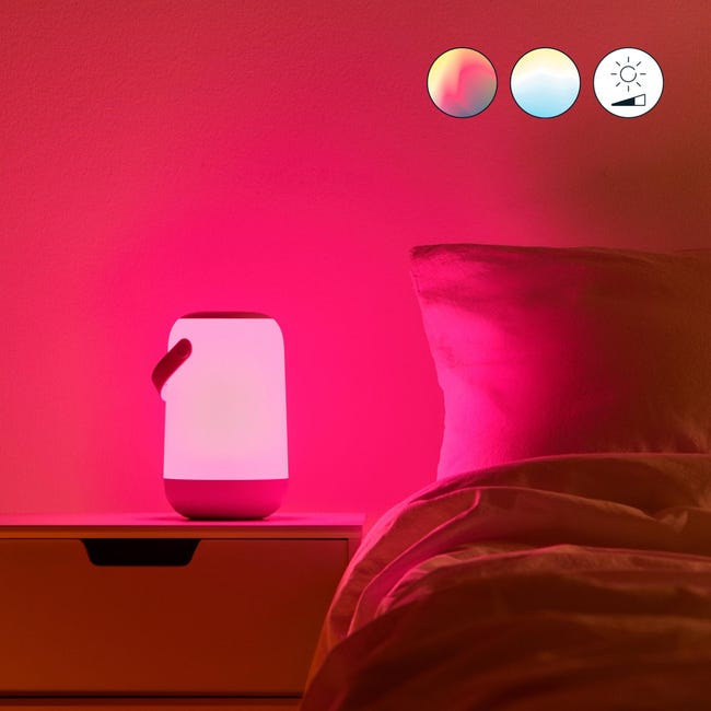 Lampa przenośna biała RGBW IP20 Wiz