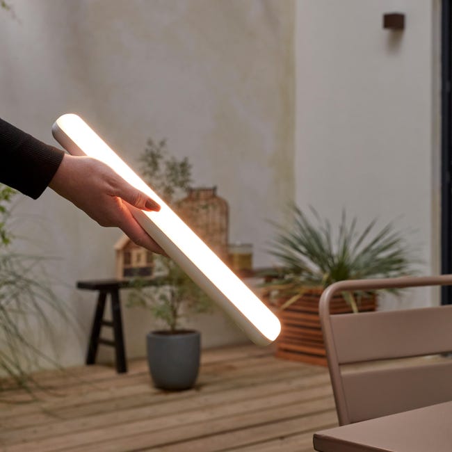 Lampa przenośna do oświetlenia parasola 40 cm biała LED Inspire