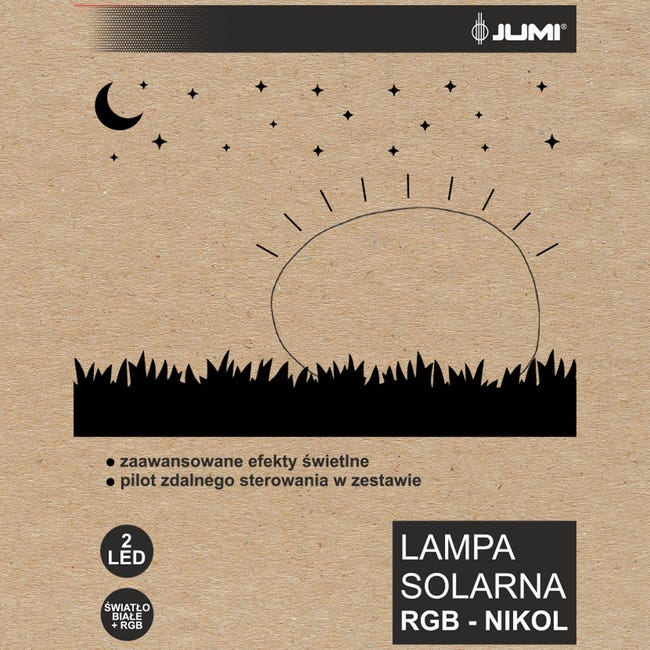 Lampa solarna Nikol RGB 40 cm Jumi