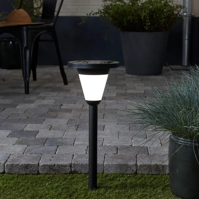 Lampa solarna wbijana Divin czarna 40 cm IP54 LED Inspire