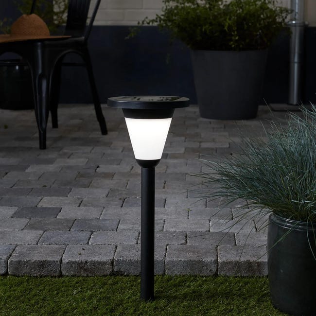 Lampa solarna wbijana Divin czarna 40 cm IP54 LED Inspire