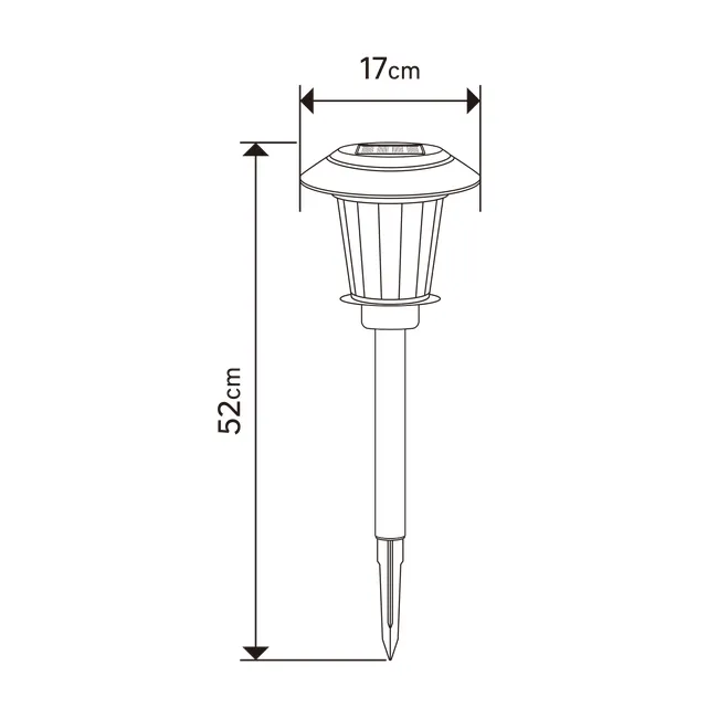 Lampa solarna wbijana Vesbio srebrna IP44 LED Inspire