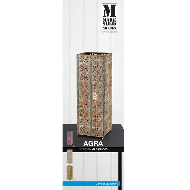 Lampa stołowa Agra fioletowa E14 MARKSLOJD