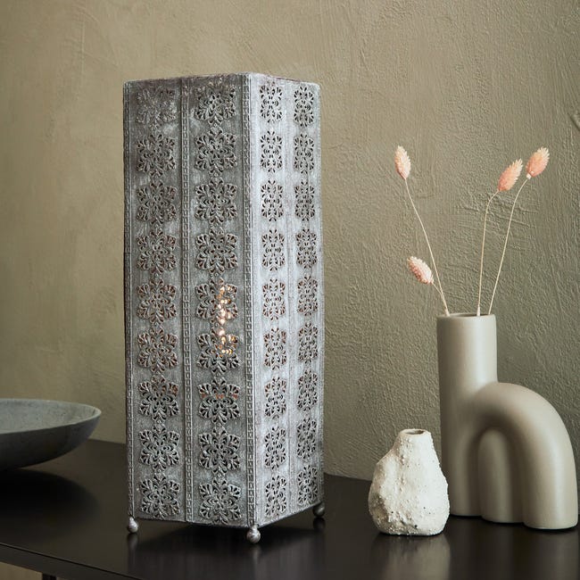 Lampa stołowa Agra szara E14 MARKSLOJD