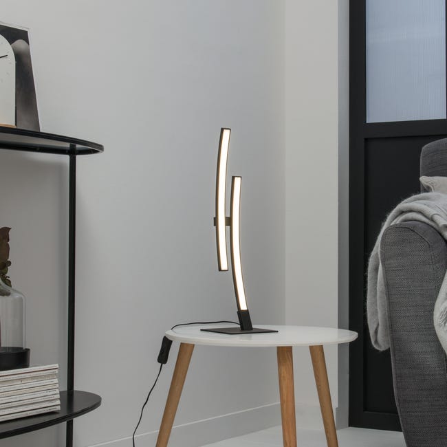 Lampa stołowa Beryl czarna LED Inspire