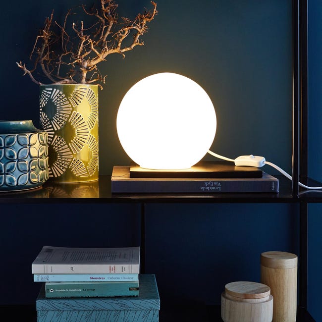 Lampa stołowa Billy biała E14 Inspire