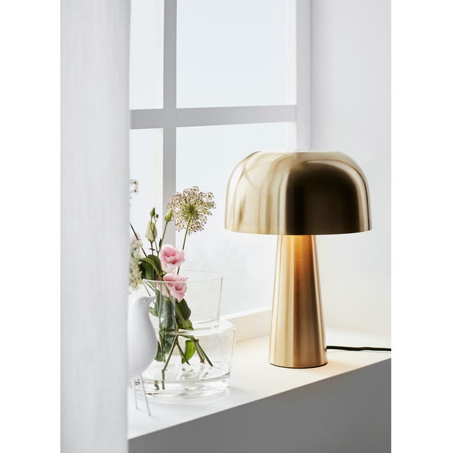 Lampa stołowa Blanca złota E14 Markslojd