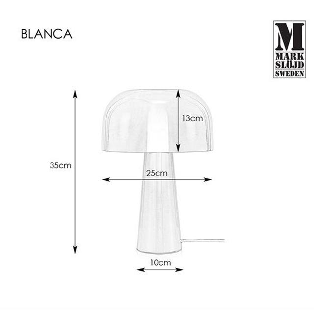 Lampa stołowa Blanca złota E14 Markslojd