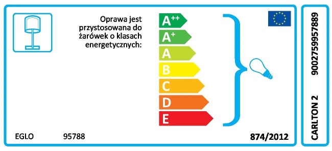 Lampa stołowa CARLTON złota E14 EGLO