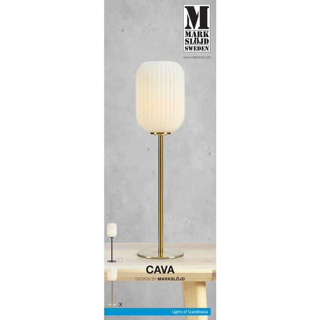 Lampa stołowa Cava złota E14 MARKSLOJD