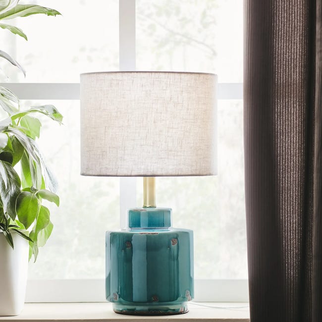 Lampa stołowa Cous niebieski E27 Markslojd