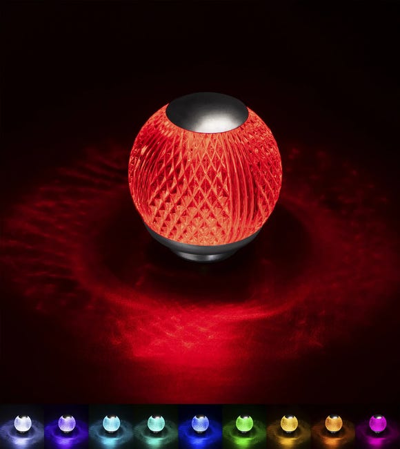 Lampa stołowa Crystal RGB LED Kanlux