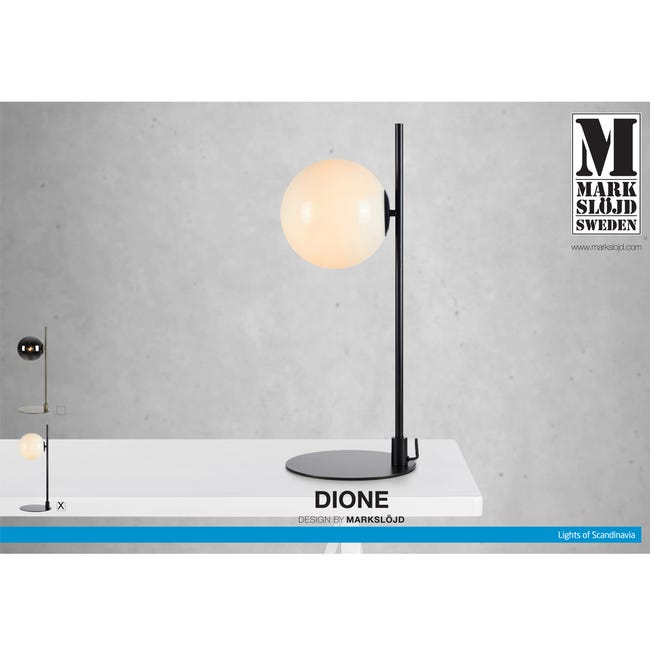 Lampa stołowa Dione czarna E14 MARKSLOJD
