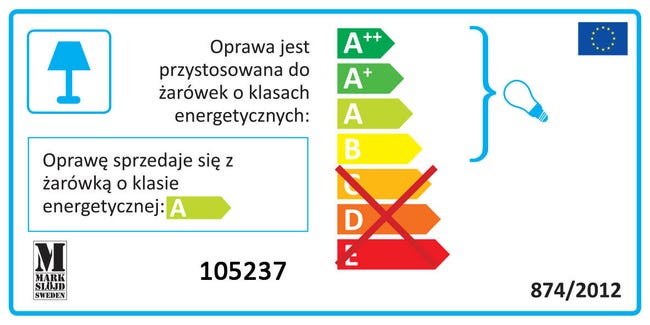 Lampa stołowa FACE nikiel E14 MARKSLOJD