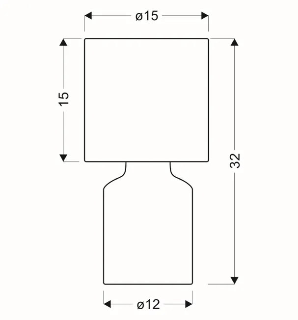 Lampa stołowa INER beżowa E14 CANDELLUX